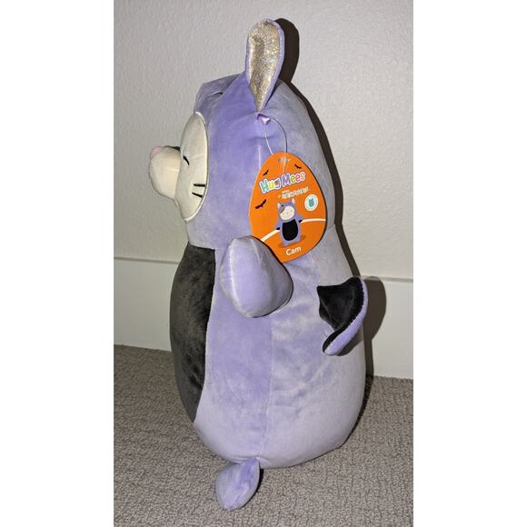 14” Halloween CAM The Cat In BAT Costume Hugmees Kitty Squishmallow Plush LE NWT - Picture 10 of 10